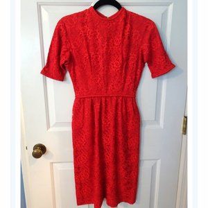 Vintage Jeanne D'Arc Lace Sheath Dress